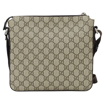 GUCCI Bag Men's Shoulder GG Supreme Brown Beige 406410 Crossbody