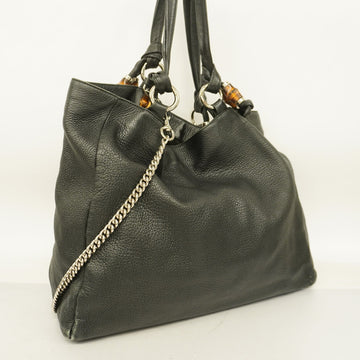 GUCCI  Bamboo Tote Bag 232942 Women's Leather Tote Bag Black