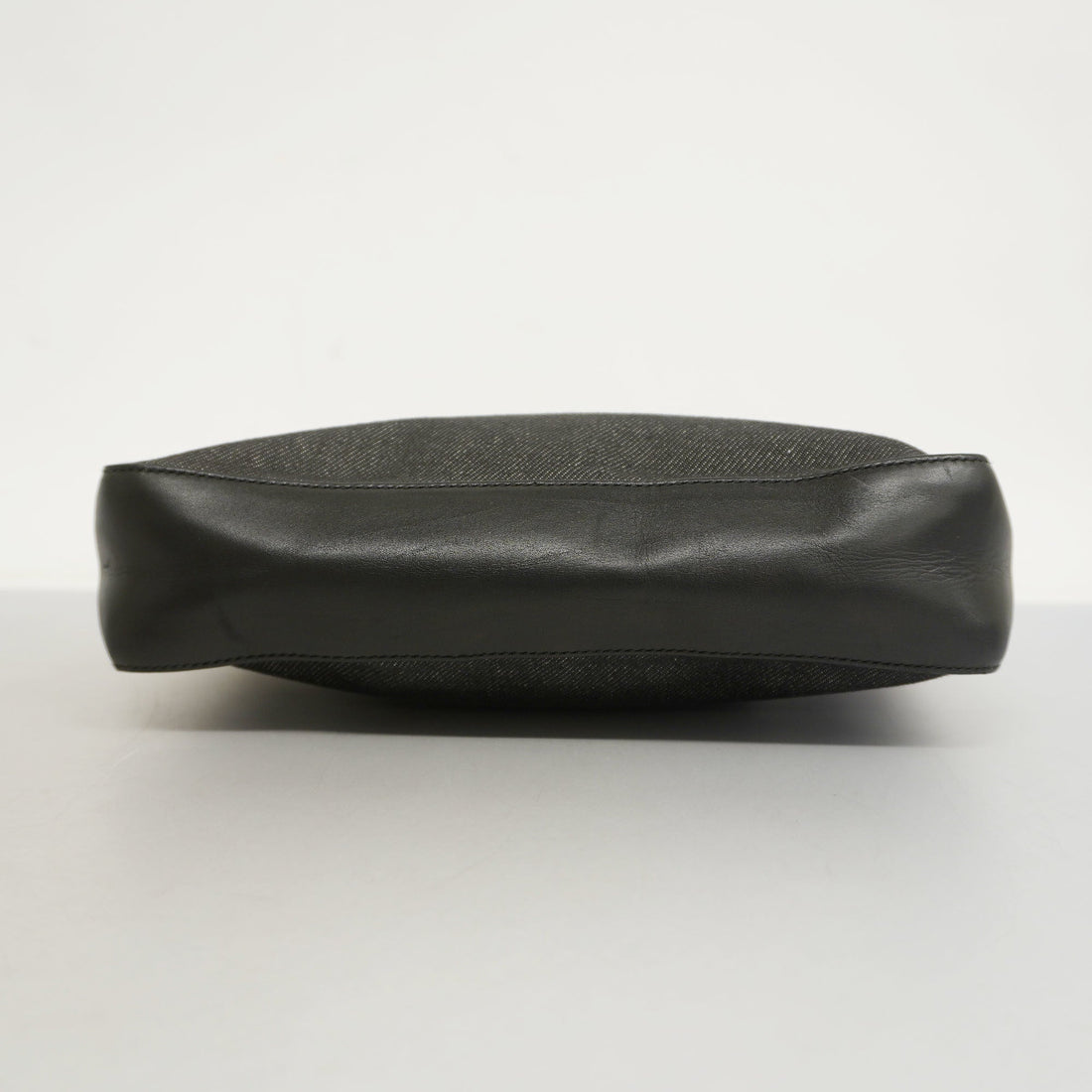 GUCCI  Sherry Line 73984 Women's Denim,Leather Tote Bag Black