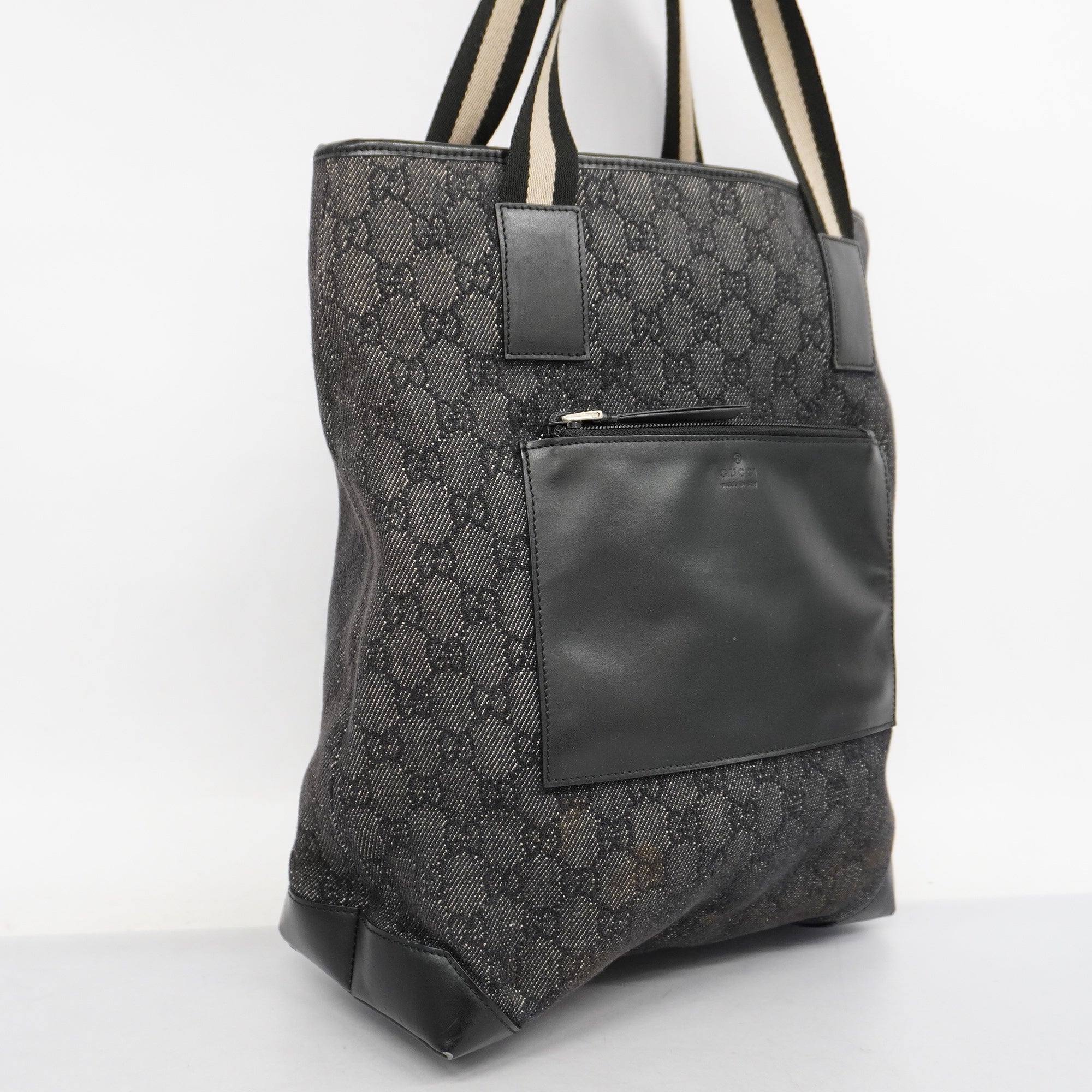 GUCCI  GG Canvas Tote Bag 28892 Women's Tote Bag Black