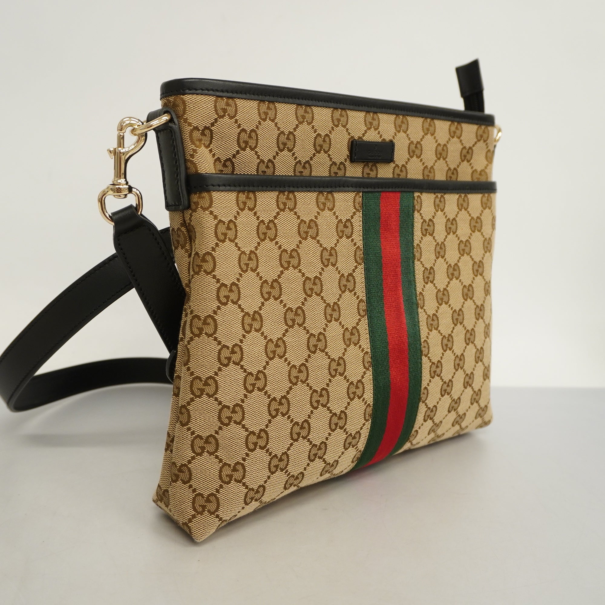 GUCCI  Sherry Line Shoulder Bag 388926 Women's GG Canvas Shoulder Bag Beige