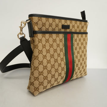 GUCCI  Sherry Line Shoulder Bag 388926 Women's GG Canvas Shoulder Bag Beige