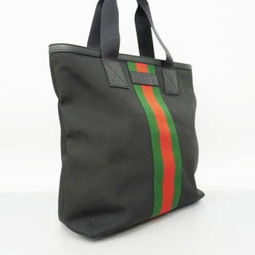 GUCCI  Sherry Line Women's Canvas Tote Bag Black