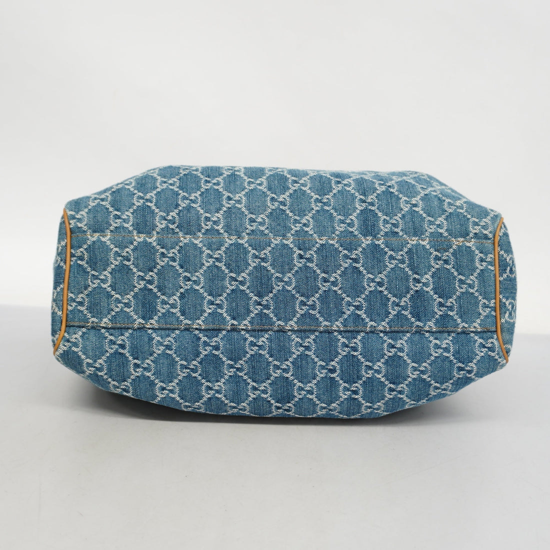 GUCCI  Sukey GG Denim 211944 Women's Denim Handbag Blue