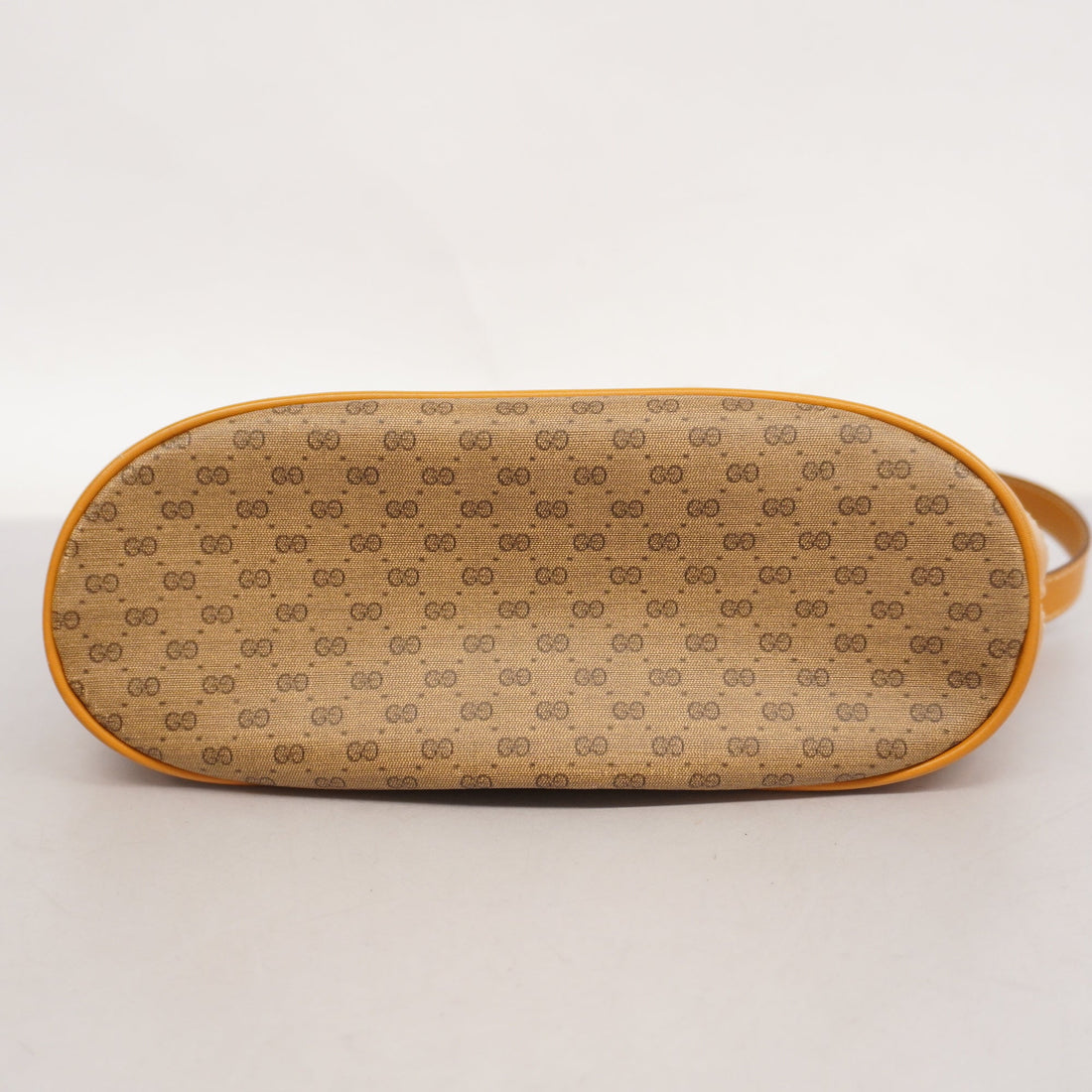 GUCCI  Micro GG 001 165 0937 Women's PVC,Leather Shoulder Bag Beige