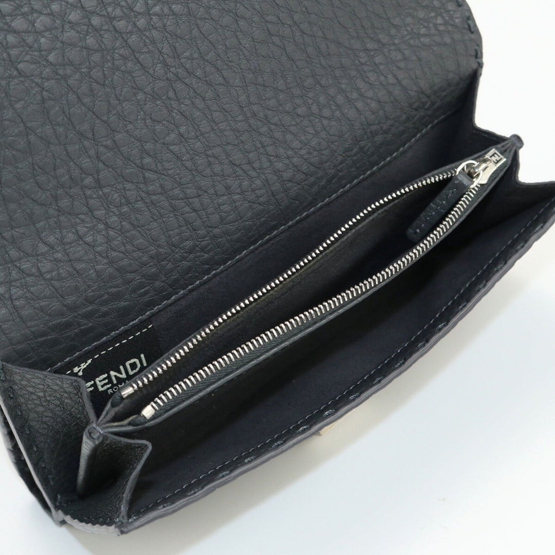 FENDI Selleria Peekaboo 8M0308 SFR Long Wallet Fold Leather Women's