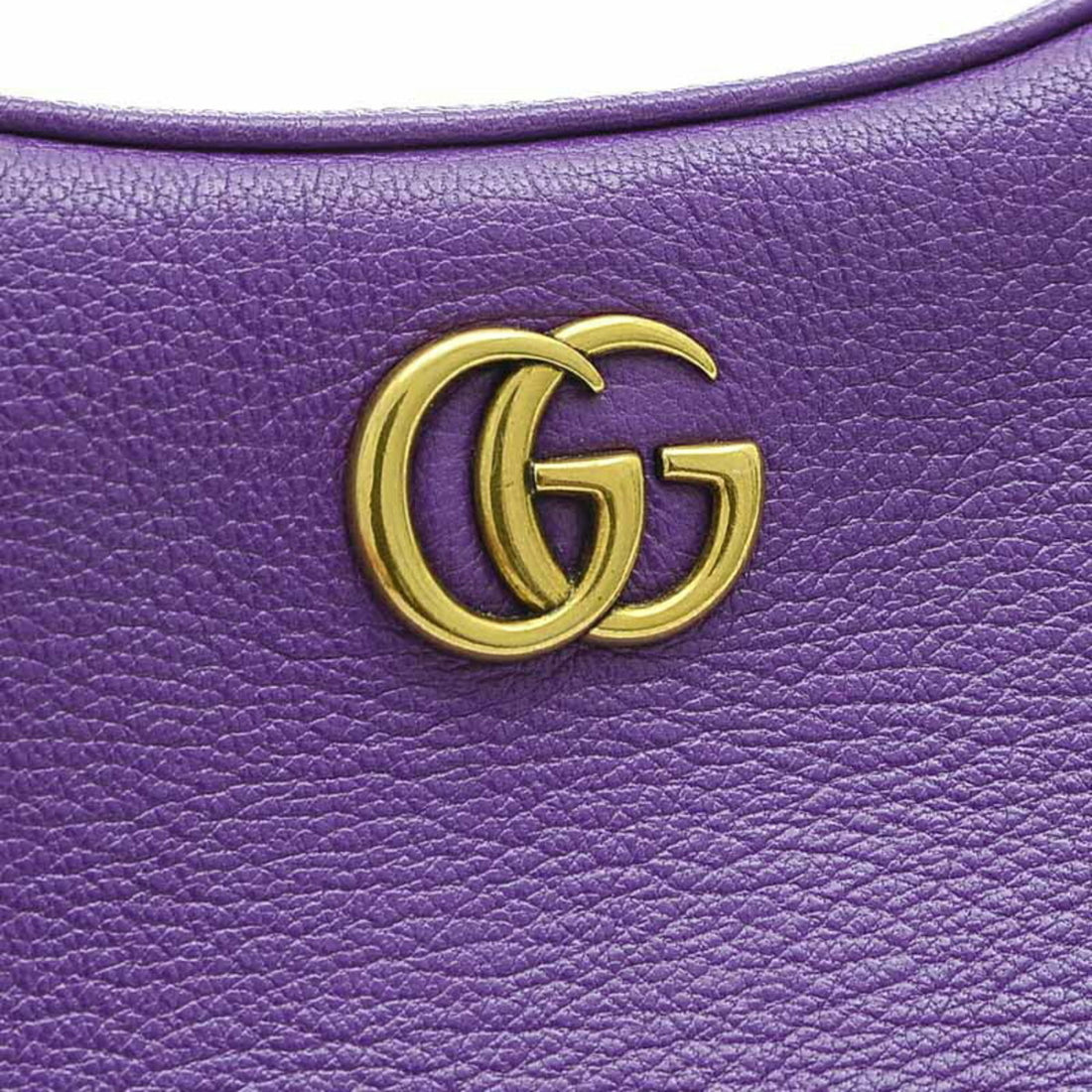 GUCCI Aphrodite Small Shoulder Bag Leather Purple 731817
