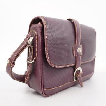 GUCCI  GG Canvas Shoulder Bag 001 106 0466 Women's Leather Bordeaux