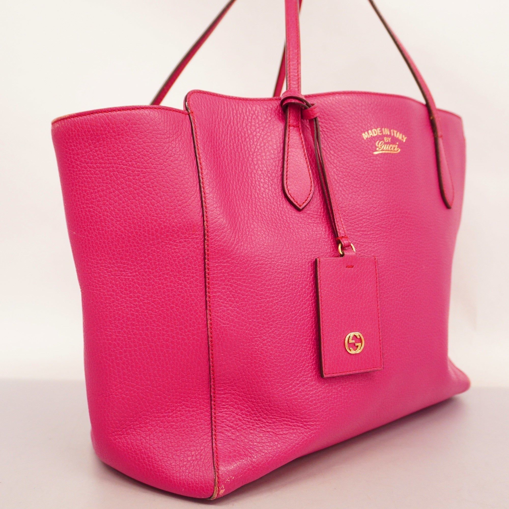 GUCCI  Swing 354397 Women's Leather Tote Bag Pink