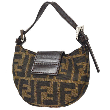 FENDI Zucca Mini Hand Bag Brown 39762