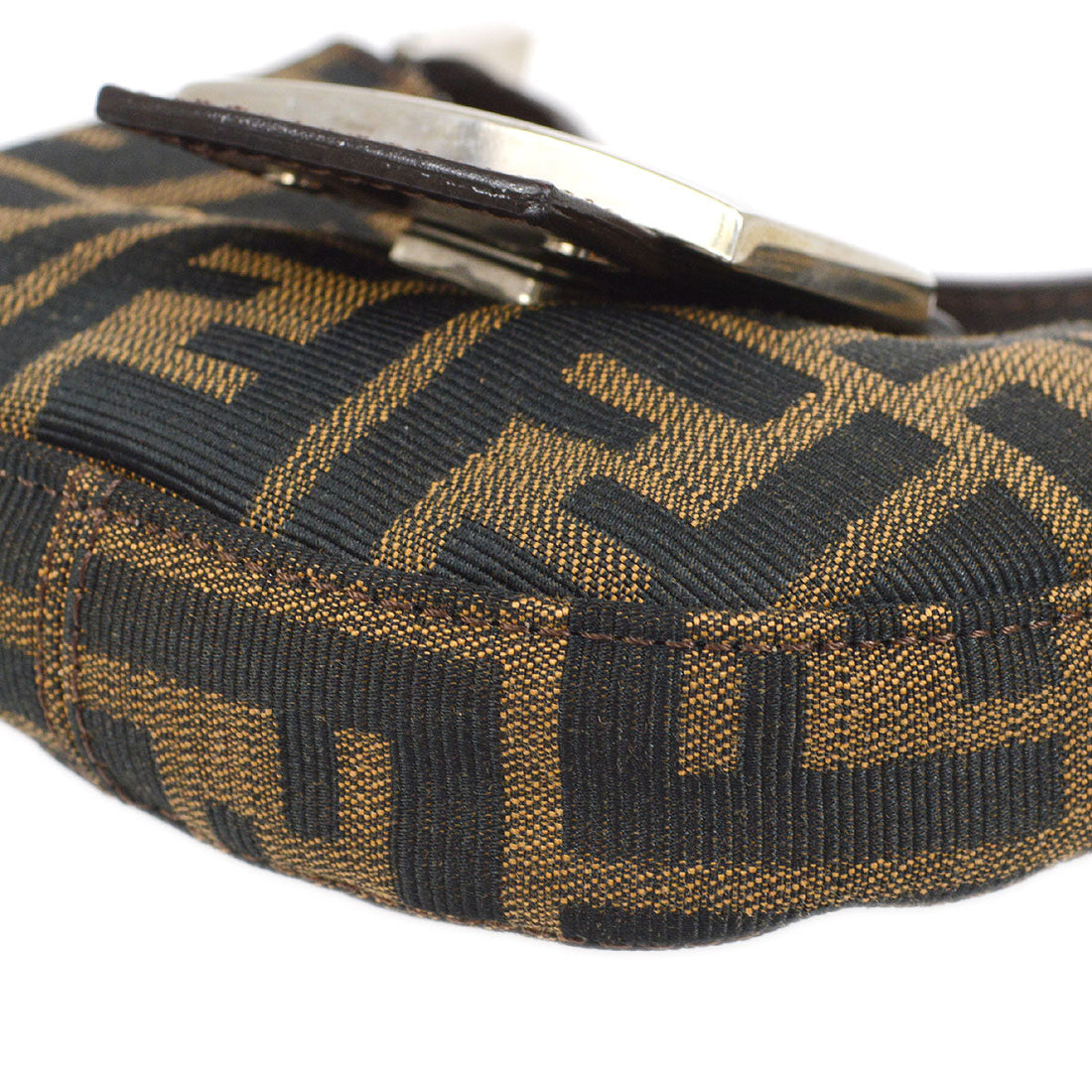FENDI Zucca Mini Hand Bag Brown 02238