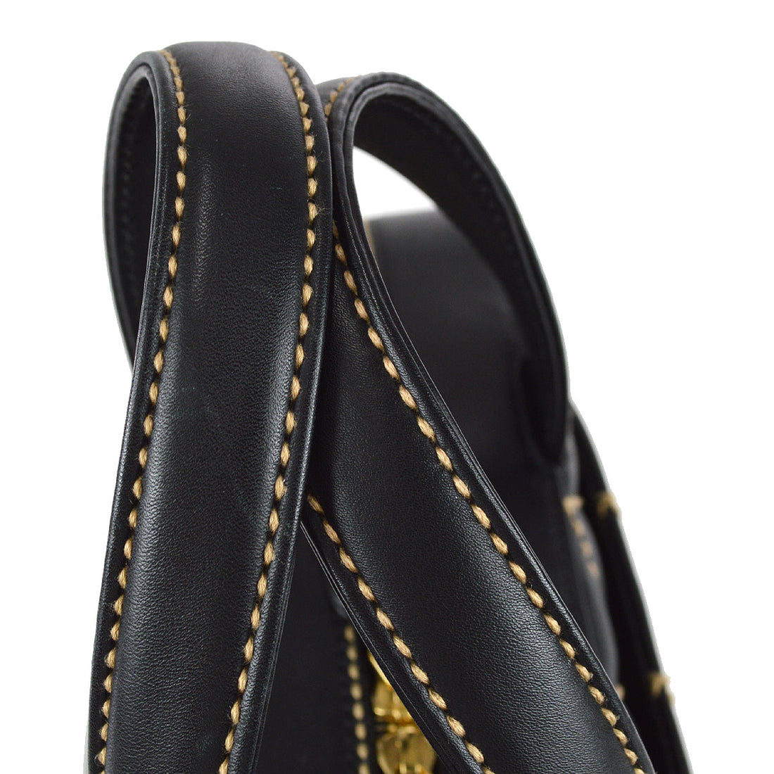 Chanel Wild Stitch Handbag Black Calfskin