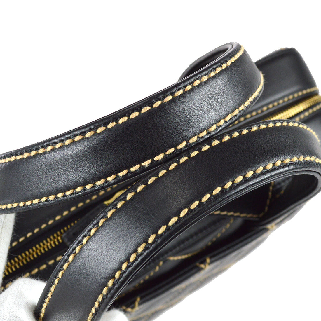 Chanel Wild Stitch Handbag Black Calfskin