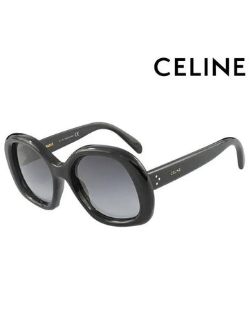 CELINE Eyewear Logo Acetate Sunglasses Black