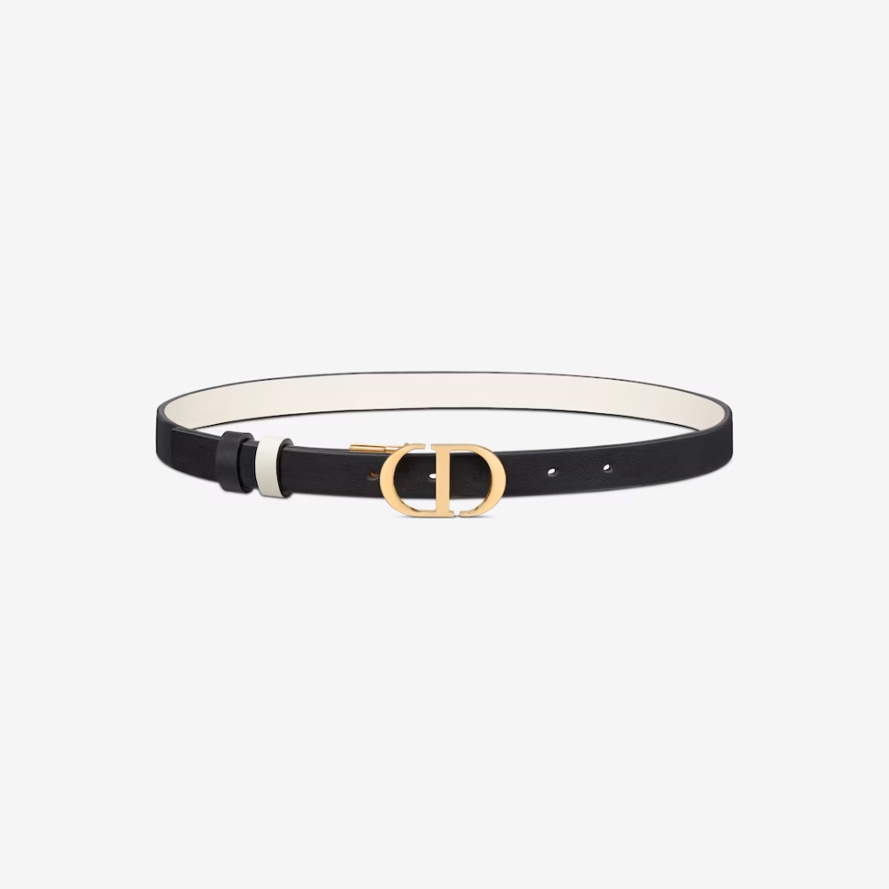 20mm Black and Latte 30 Montaigne Reversible Belt Designer Belts for Women