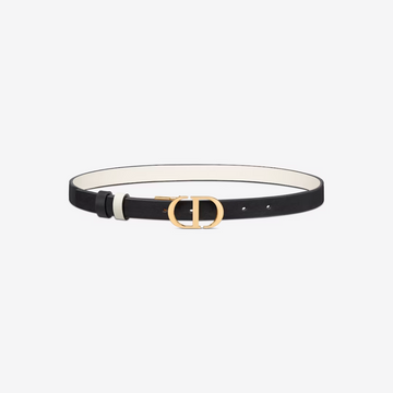 20mm Black and Latte 30 Montaigne Reversible Belt Designer Belts for Women