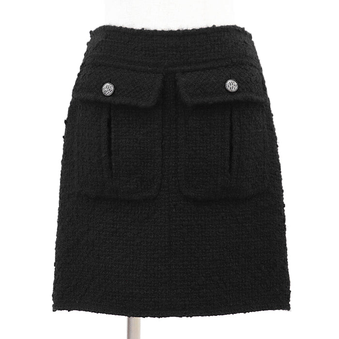 Chanel P46660 Tweed Wool Blend Skirt