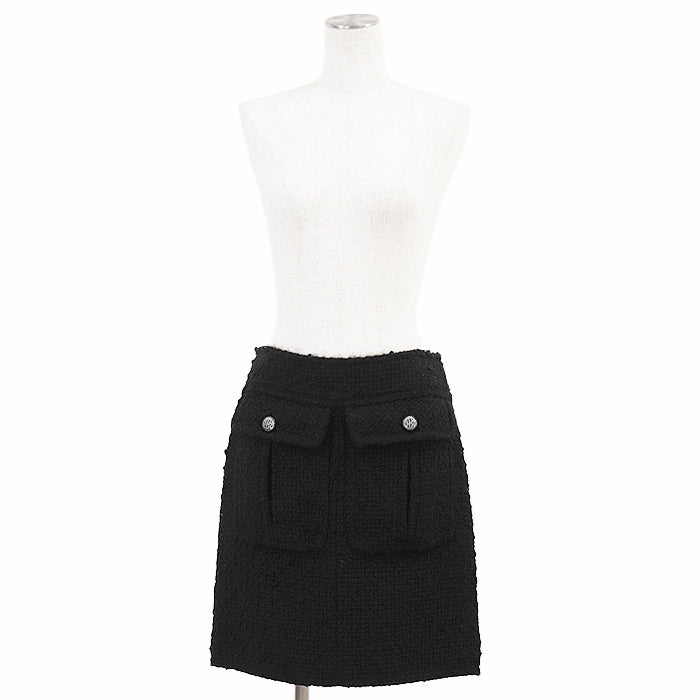 Chanel P46660 Tweed Wool Blend Skirt