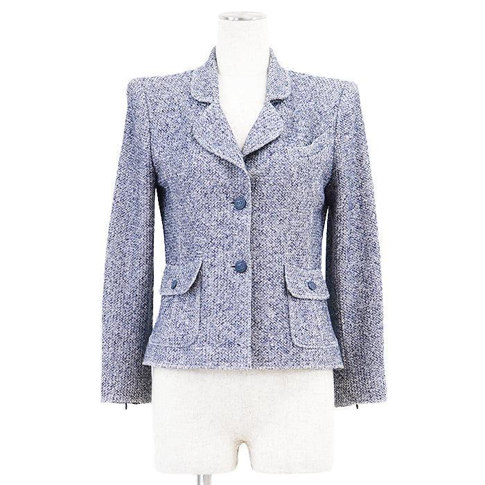 Chanel Mix Tweed Linen Cotton Jacket