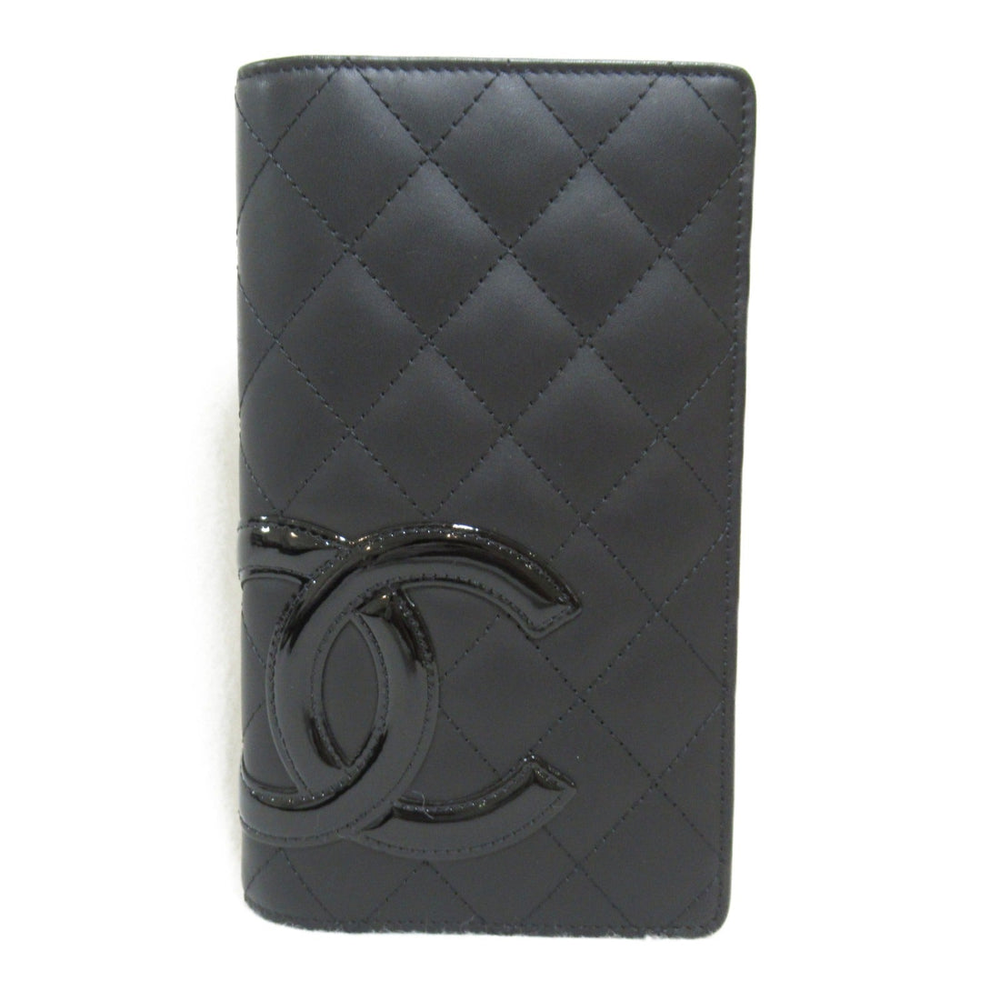 Chanel Cambon Quilted Leather Bifold Wallet Leather Long Wallet in Great Condition
