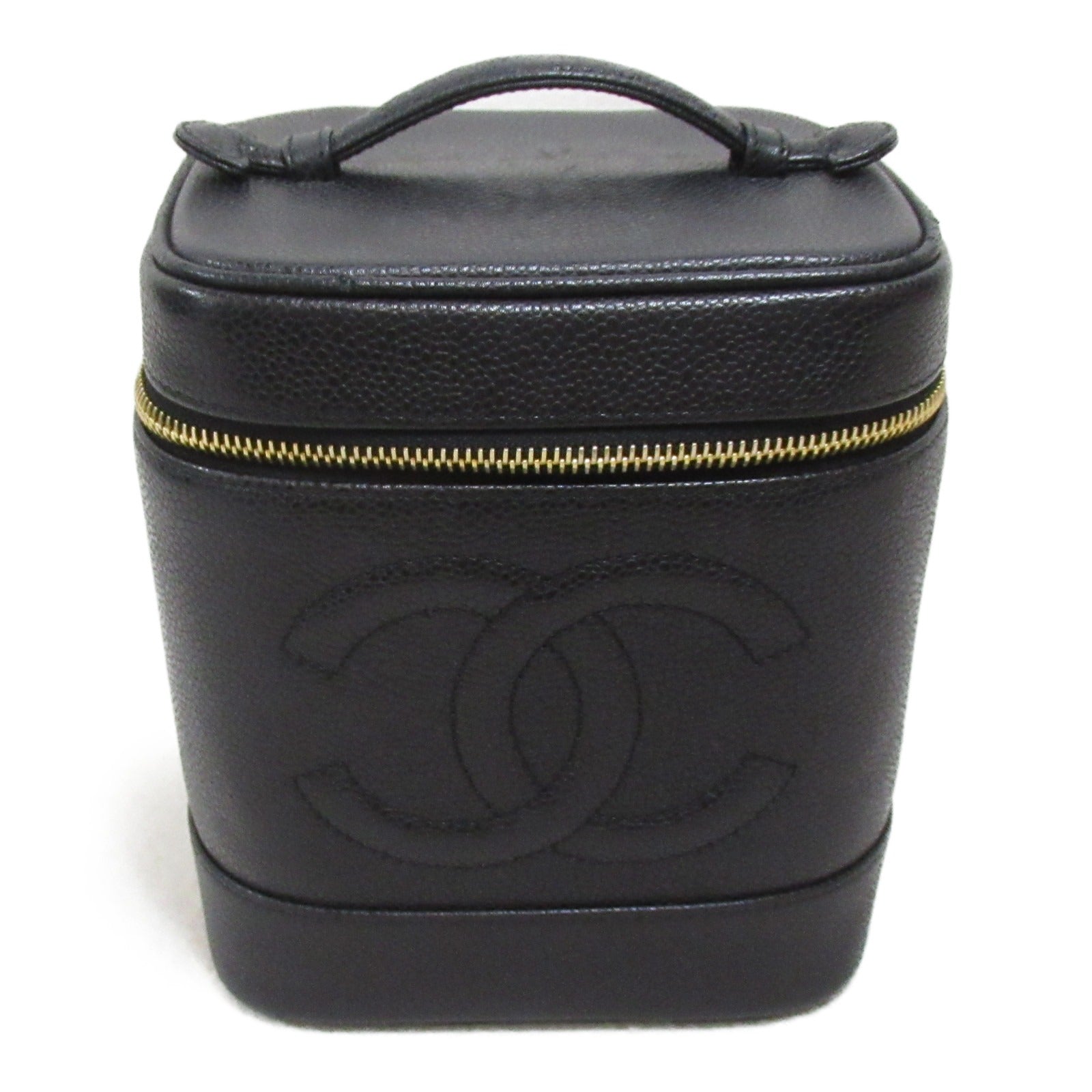 Chanel Caviar Skin Vanity Handbag Black