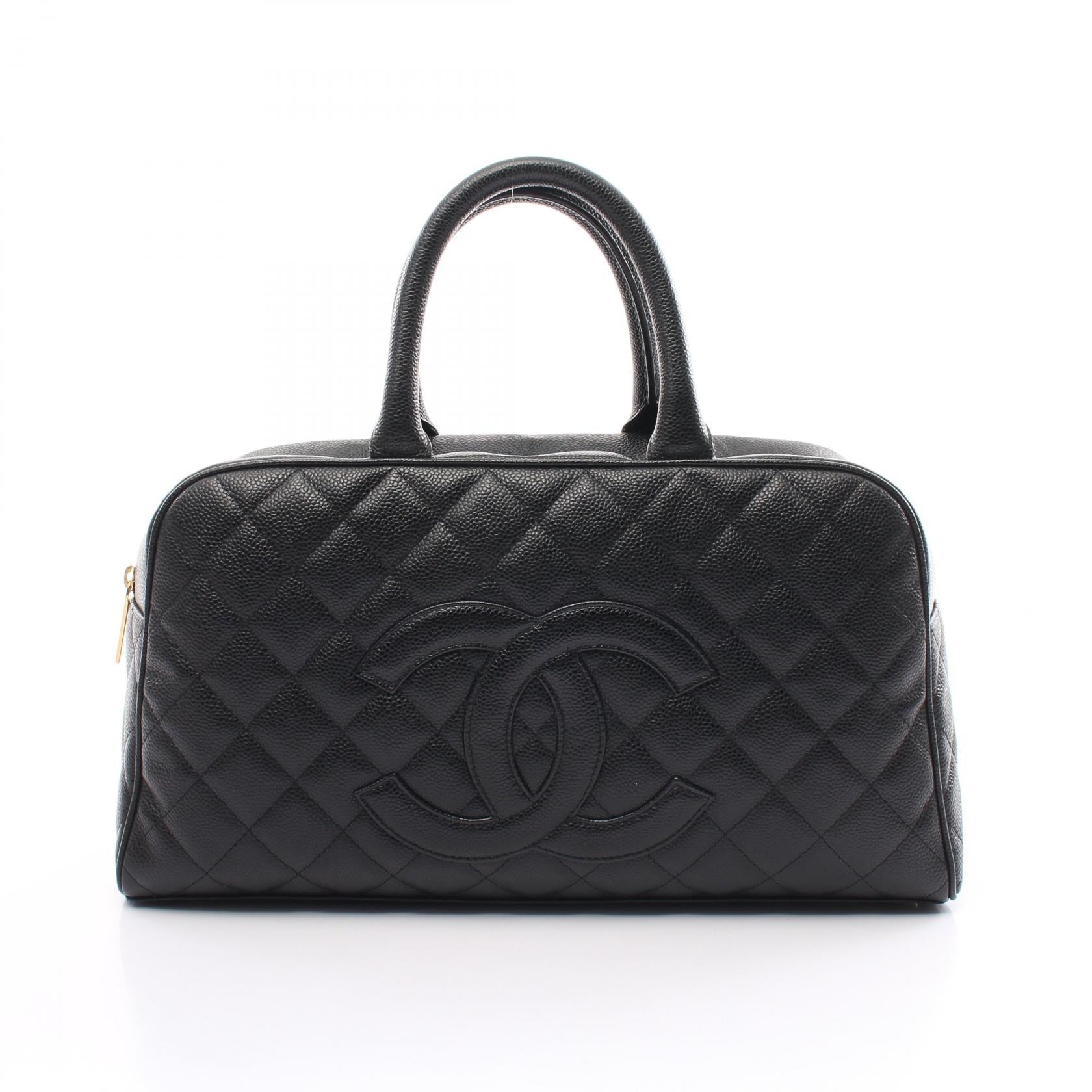 Chanel Caviar Skin Matelasse Handbag Black