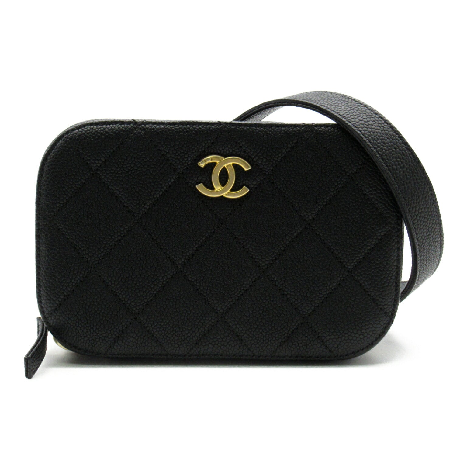 Chanel Caviar Skin Waist Bag Black