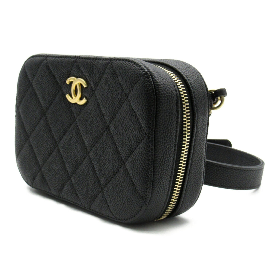 Chanel Caviar Skin Waist Bag Black