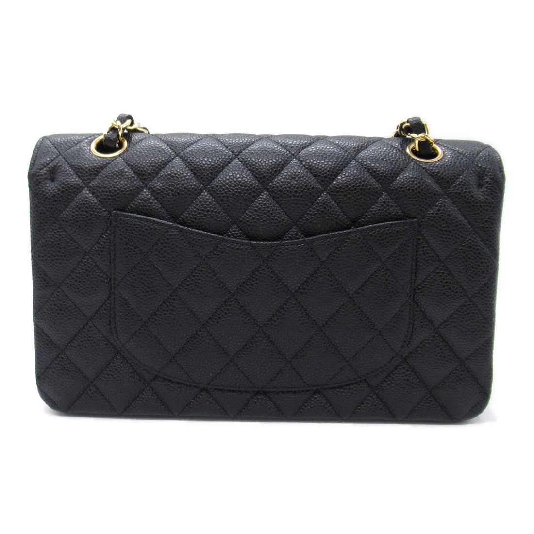 Chanel Caviar Double Flap Shoulder Bag Black