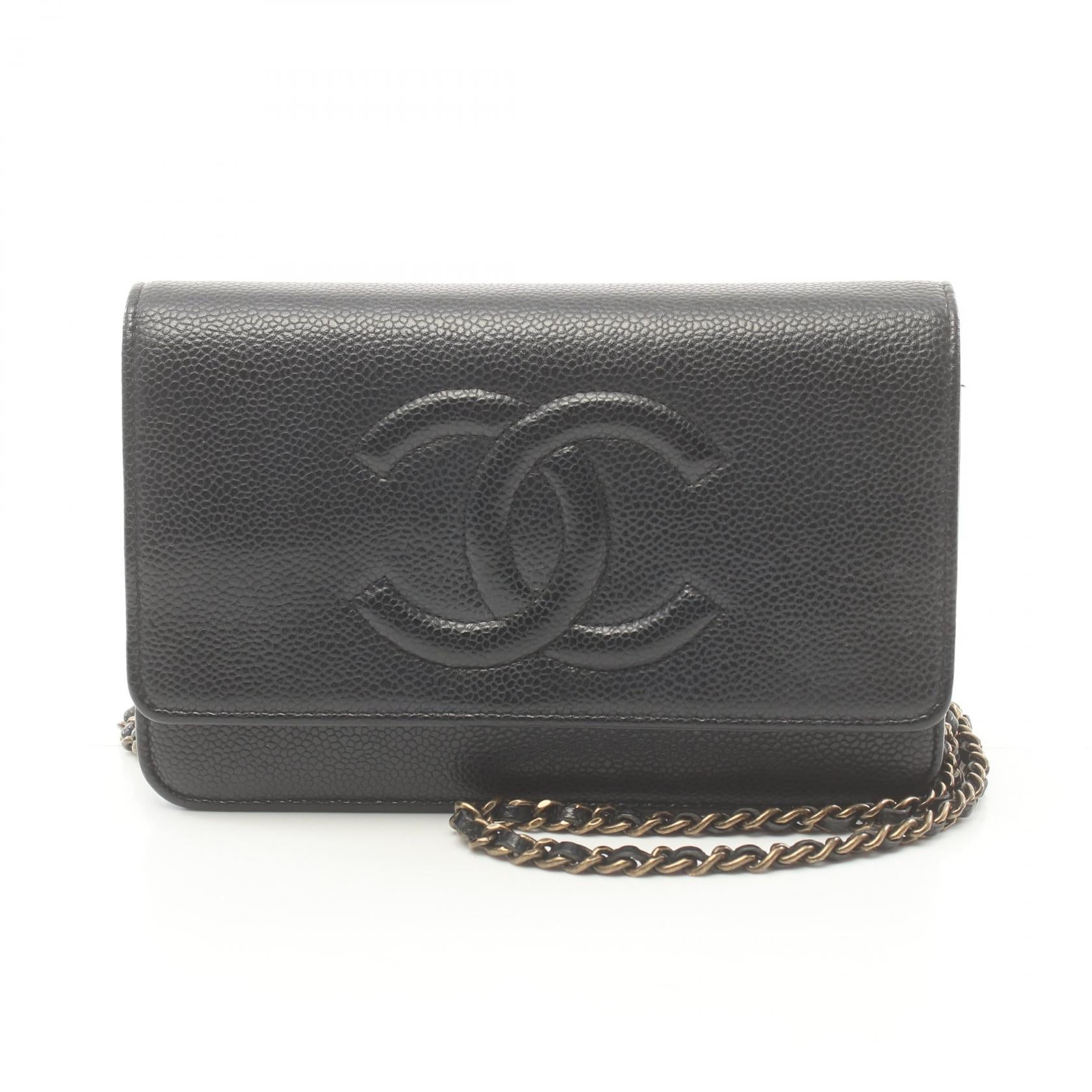 Chanel Caviar Skin Coco Mark Shoulder Bag