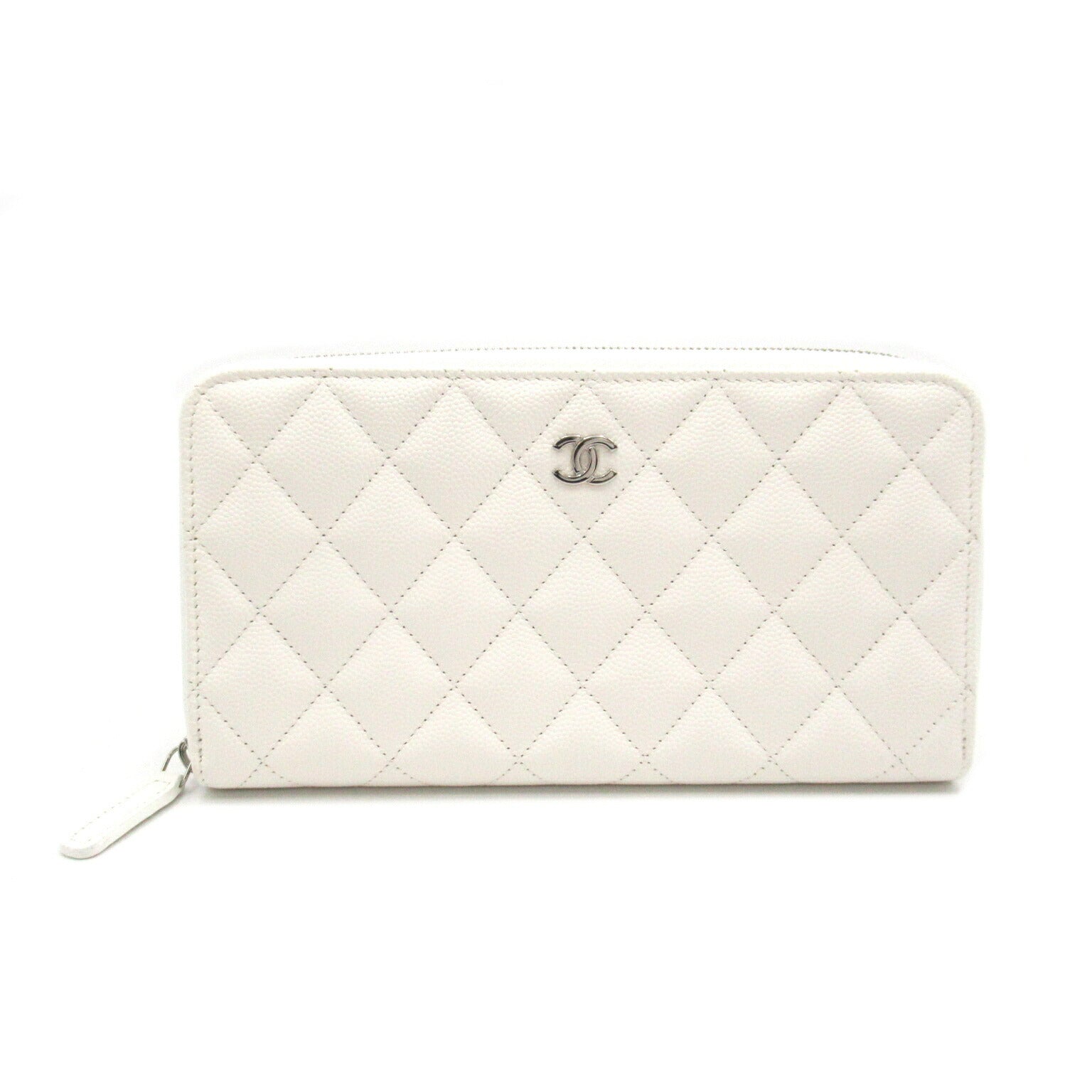 Chanel Caviar Skin Matelasse Long Wallet