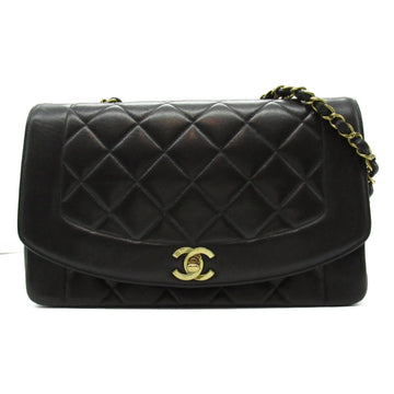 Chanel Diana Chain Shoulder Bag Lambskin Black