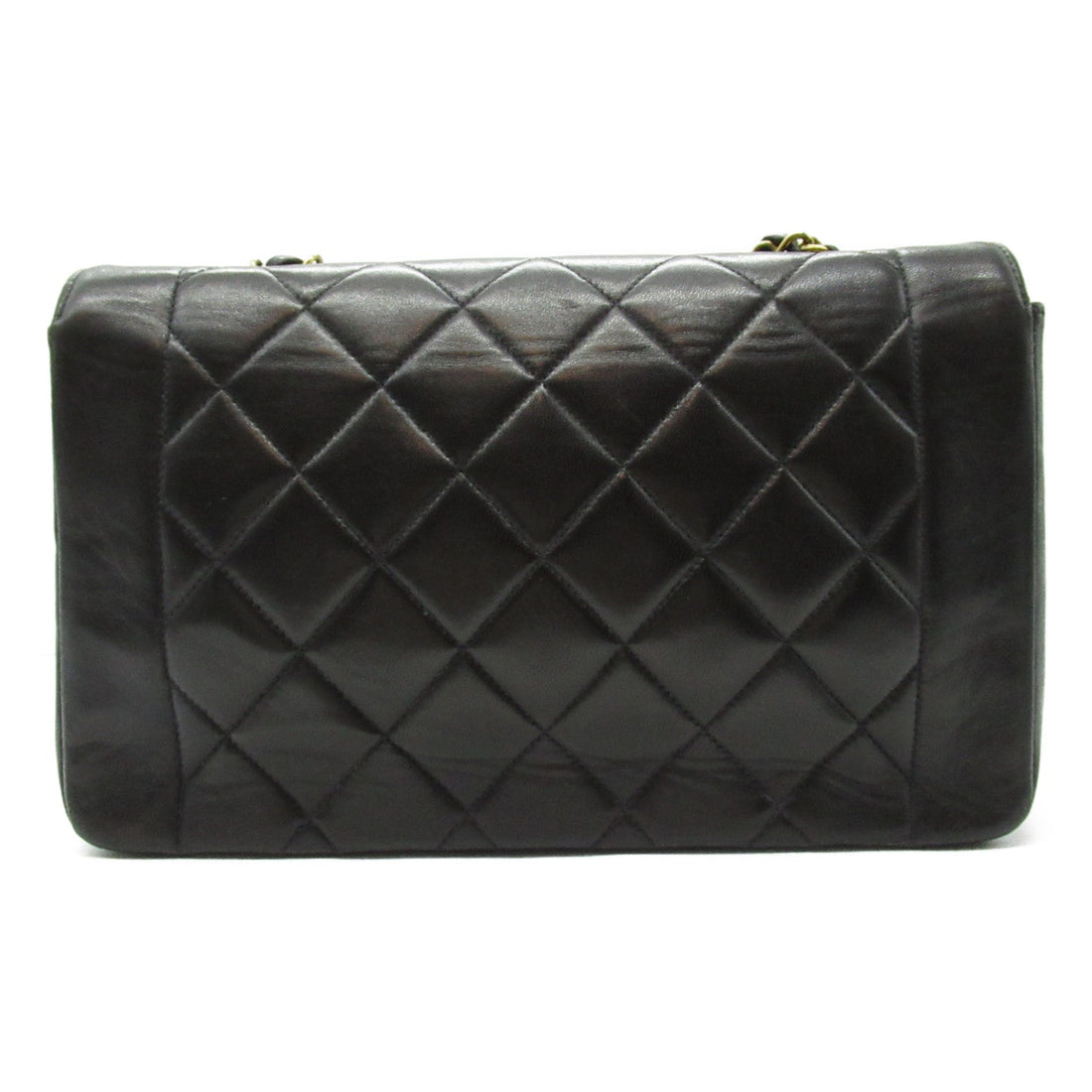 Chanel Diana Chain Shoulder Bag Lambskin Black