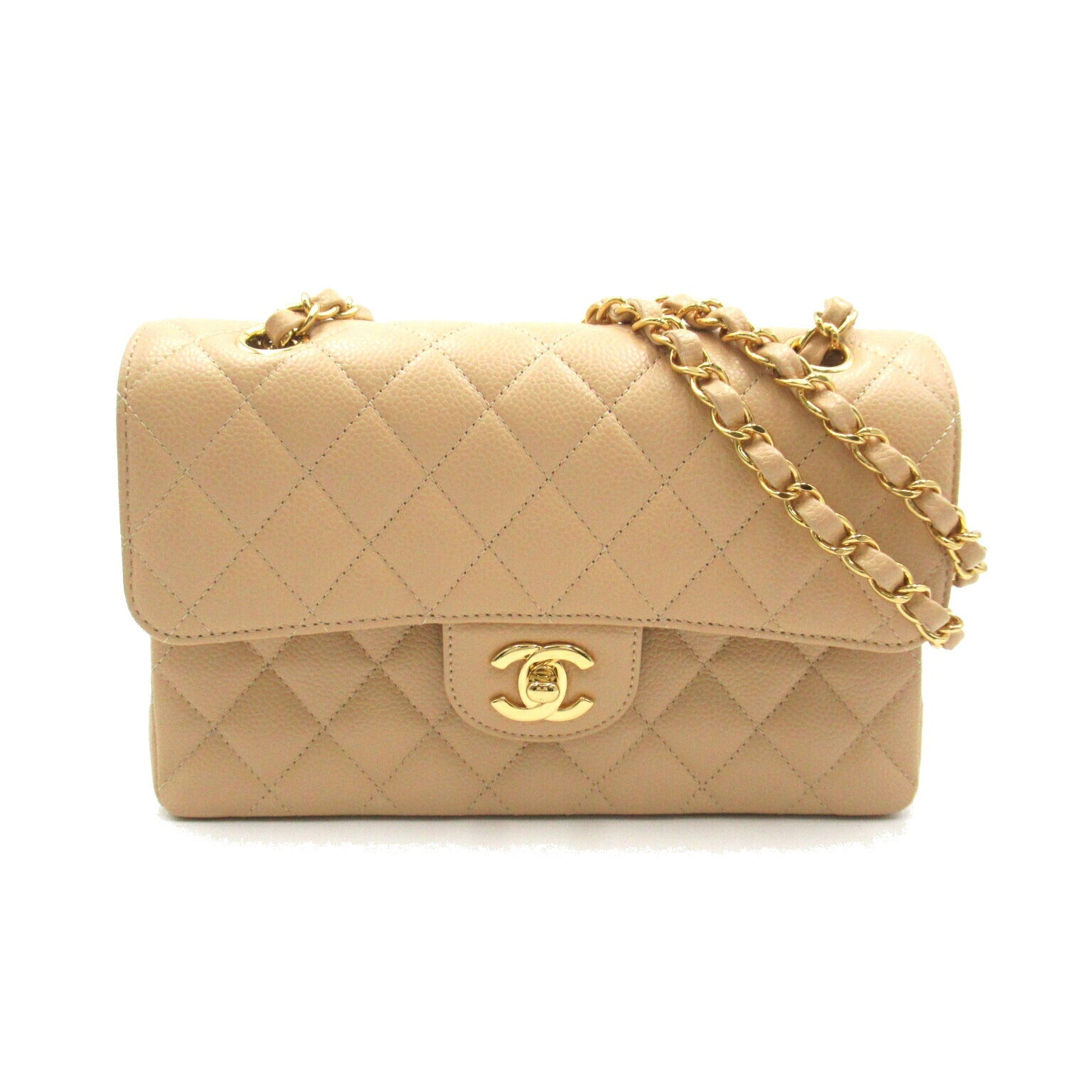 Chanel Caviar Skin Double Flap Shoulder Bag
