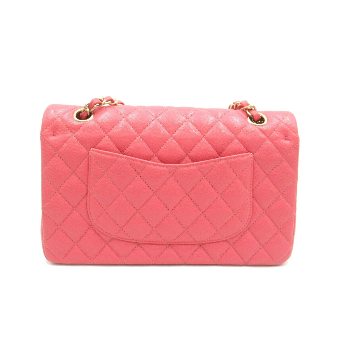 Chanel Caviar Double Flap Shoulder Bag Pink