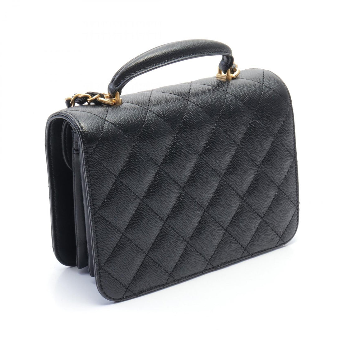 Chanel Caviar Matelasse Shoulder Bag Black