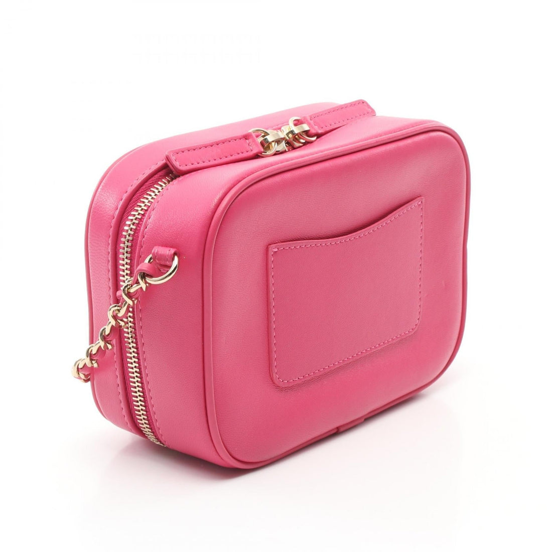 Chanel Leather Camera Shoulder Bag Pink