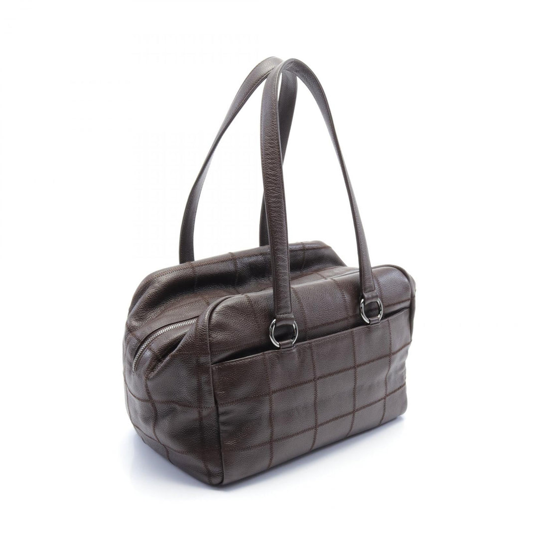 Chanel Caviar Skin Chocolate Bar Shoulder Bag A26135