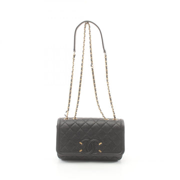 Chanel Caviar CC Filigree Shoulder Bag A93340