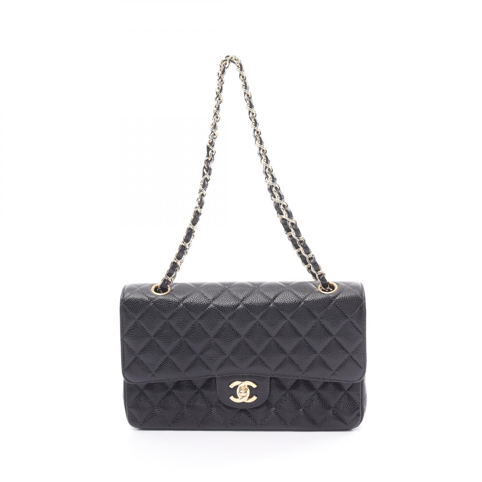 Chanel Caviar Double Flap Shoulder Bag