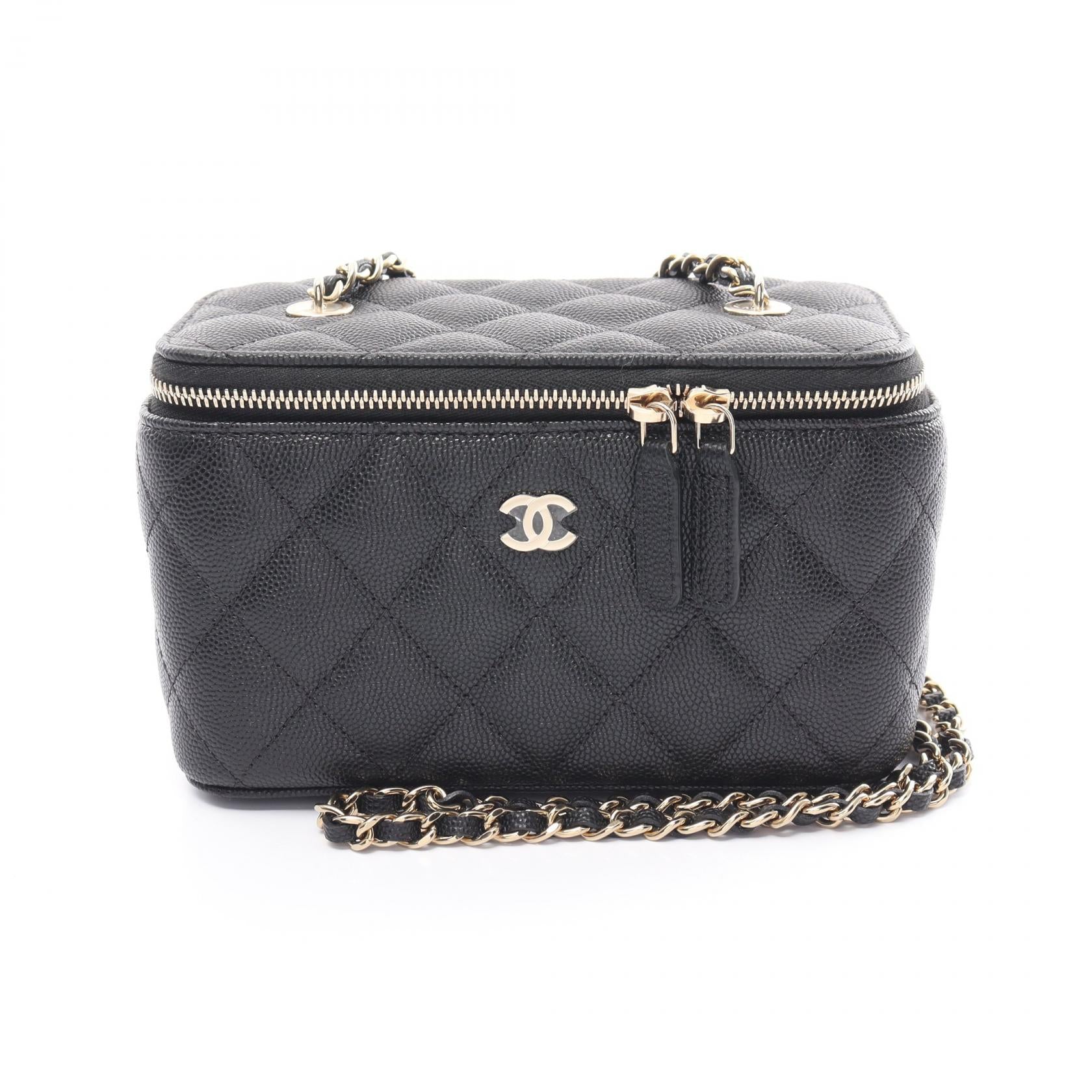 Chanel Caviar Skin Small Vanity Shoulder Bag