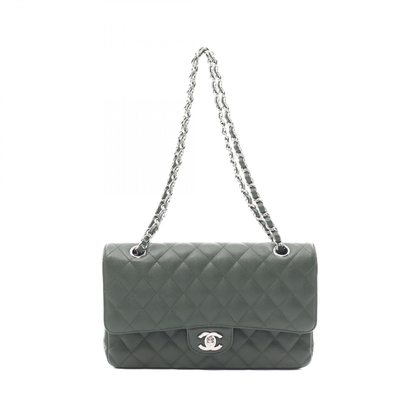 Chanel Caviar Double Flap Shoulder Bag