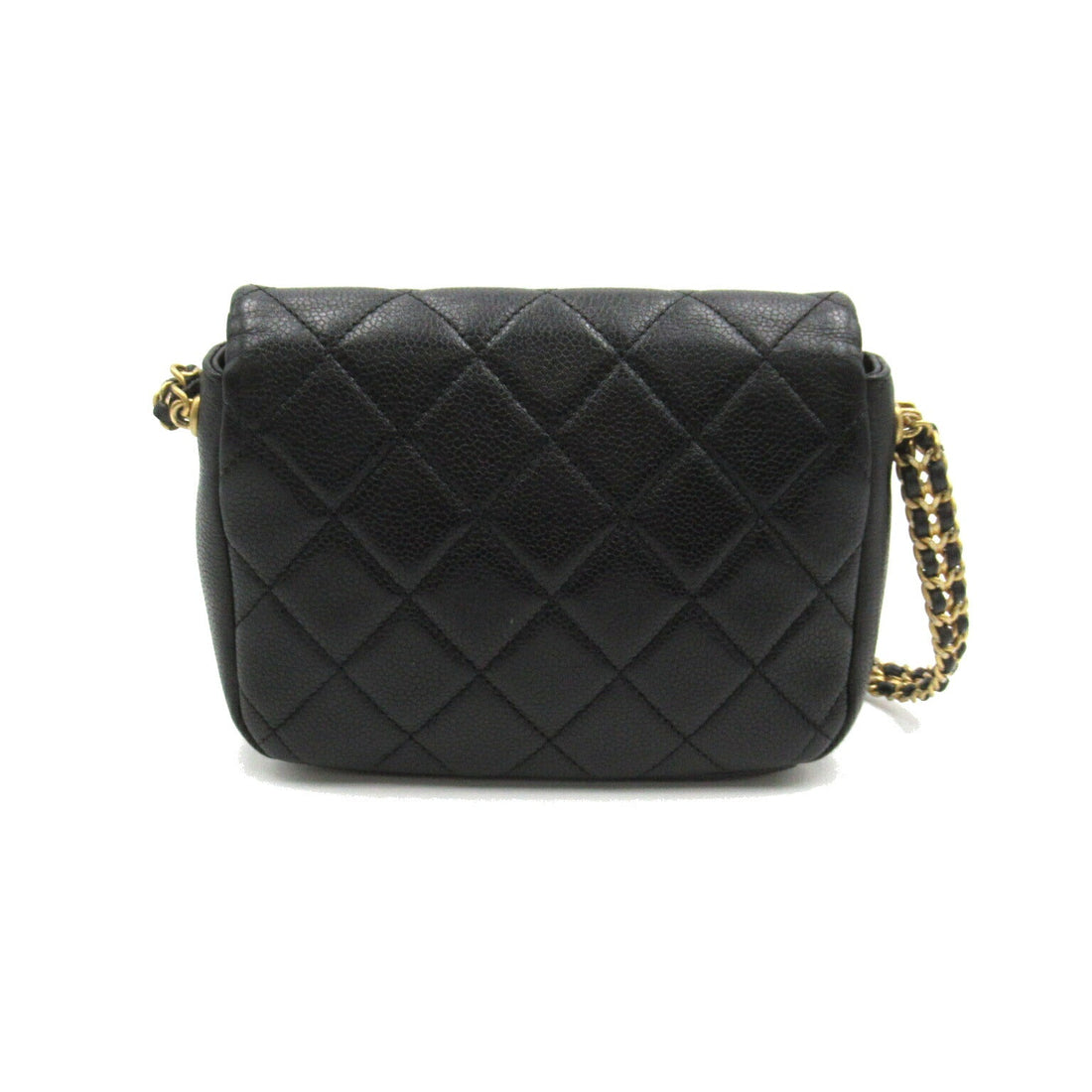 Chanel Mini Matelasse Leather Shoulder Bag Black