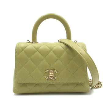 Chanel Caviar Skin Coco Handle 2way Bag