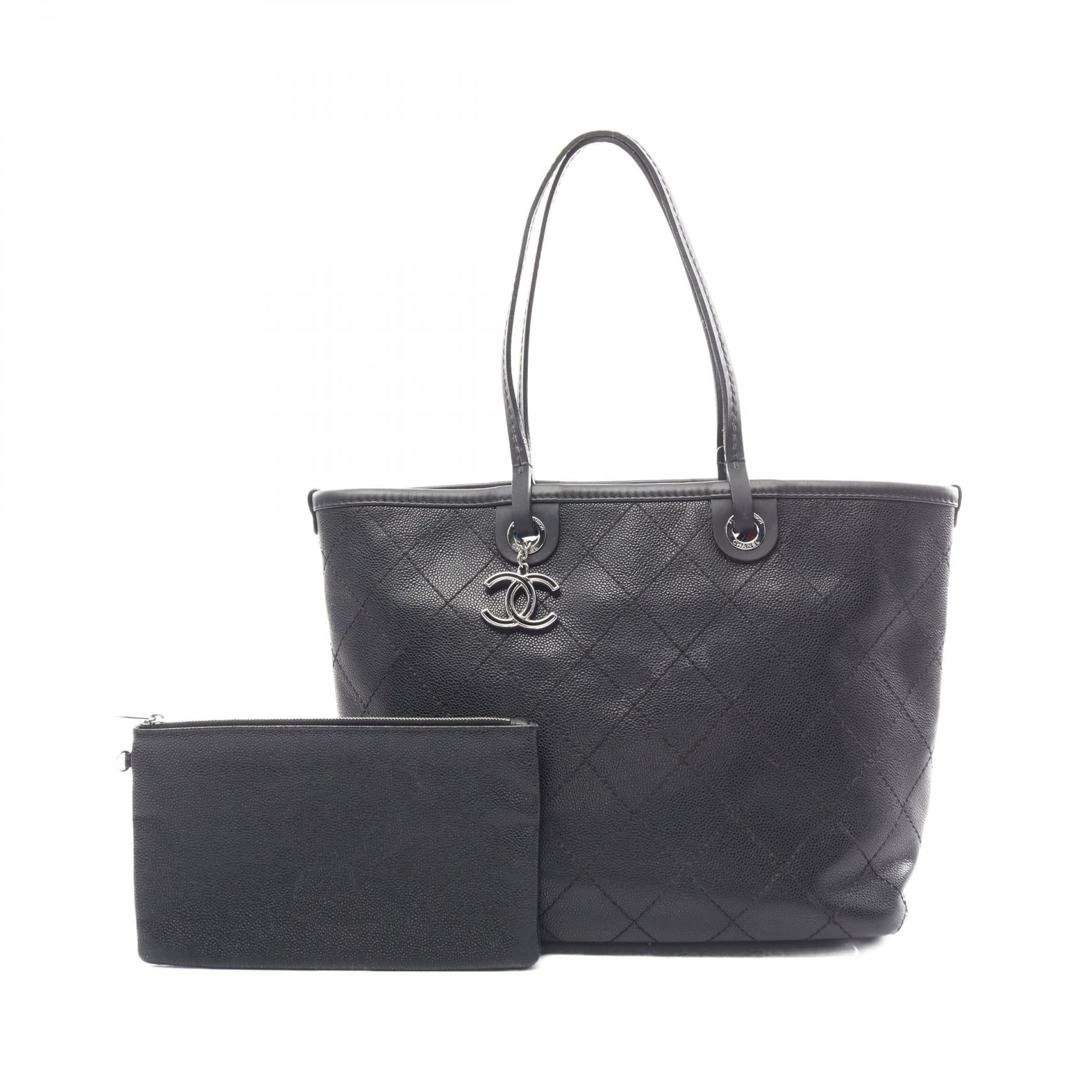 Chanel Caviar Skin On the Road Tote Bag A92211