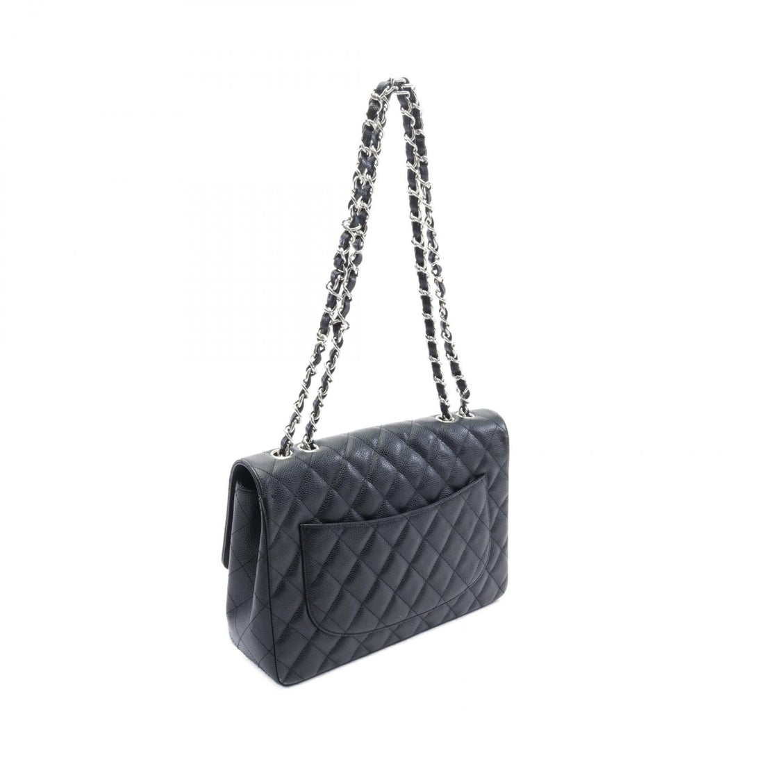 Chanel Caviar Skin Shoulder Bag Black