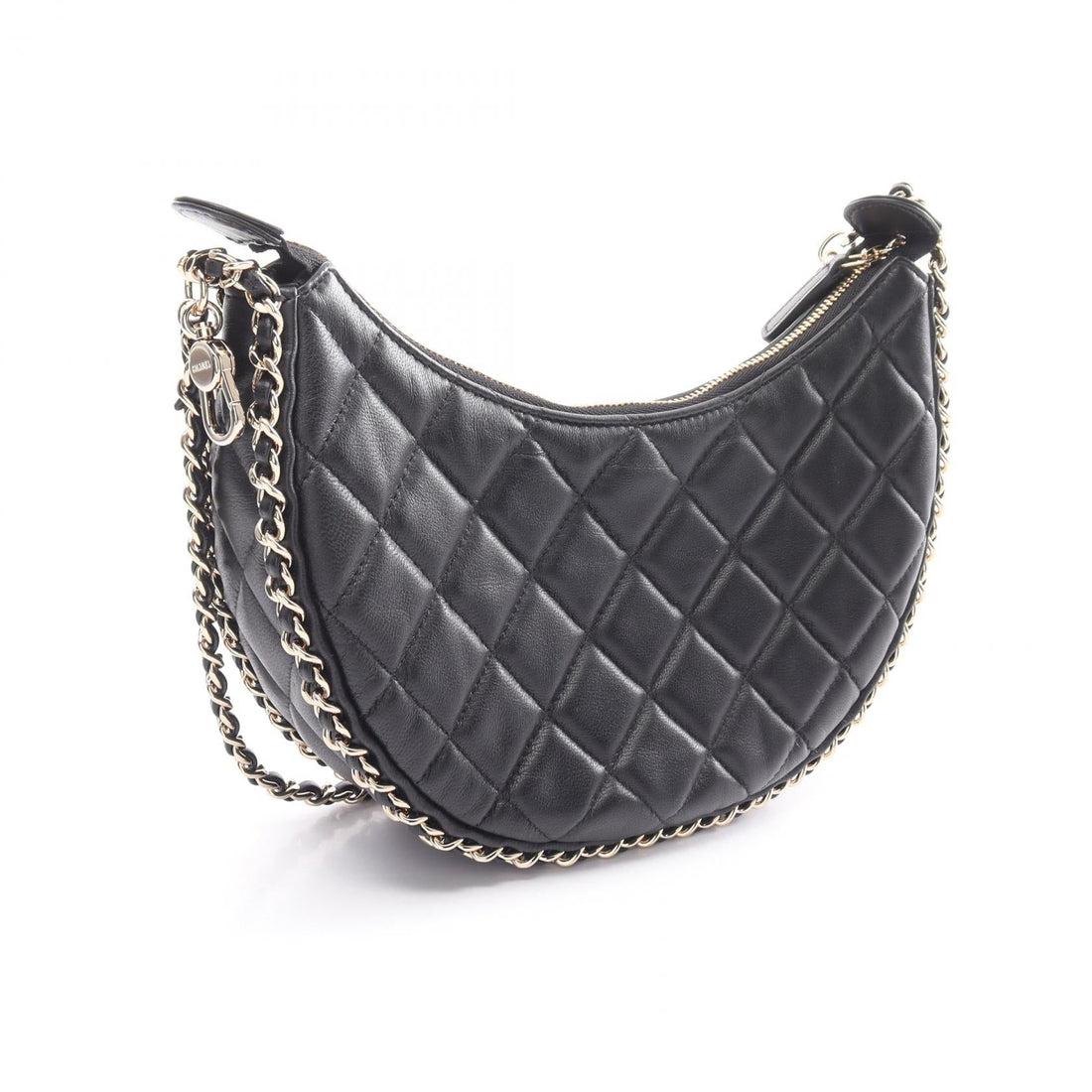 Chanel Matelasse Small Hobo Shoulder Bag Black