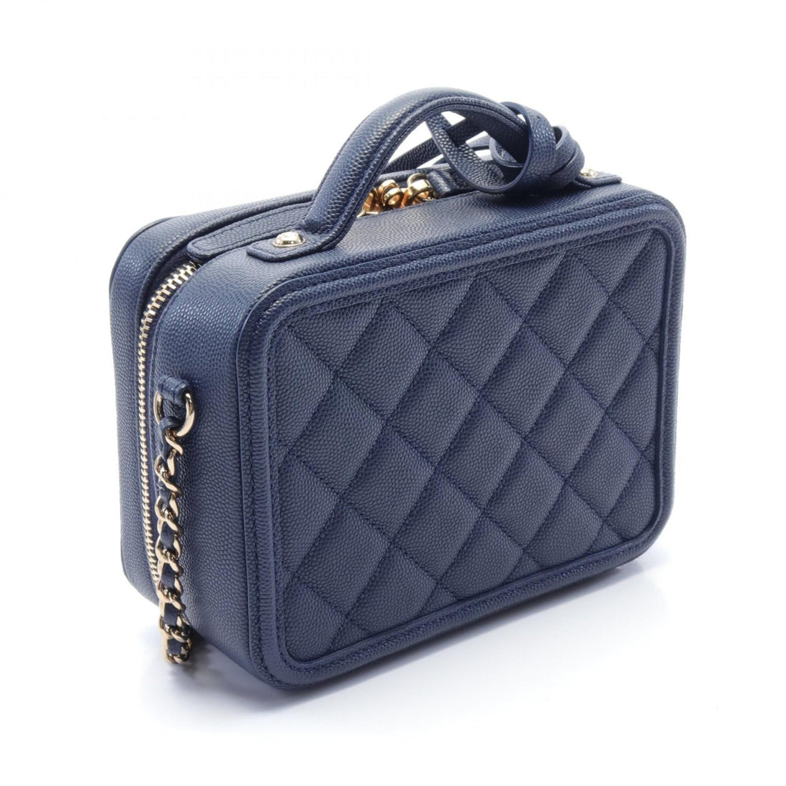 Chanel Caviar CC Filigree Mini Vanity Bag