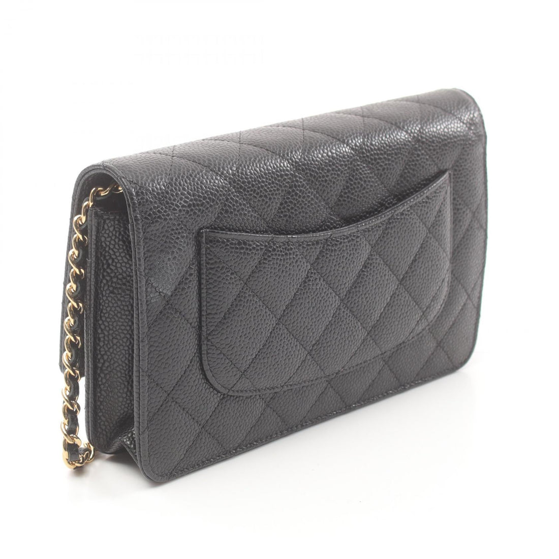 Chanel Caviar Skin Matelasse Shoulder Bag Black