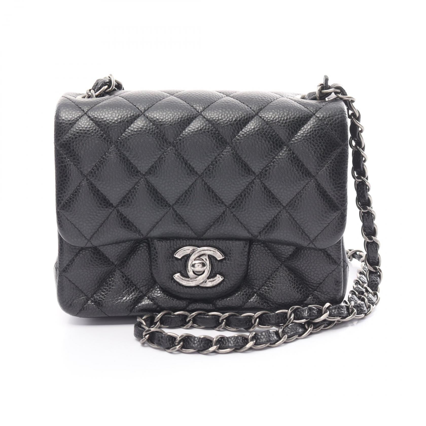 Chanel Mini Matelasse Shoulder Bag Caviar Leather